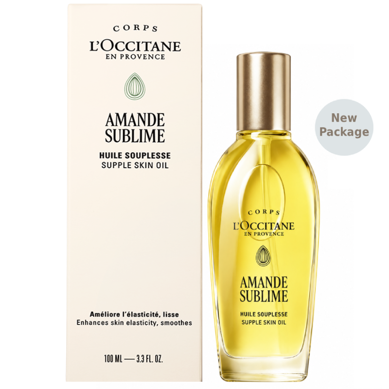 L'Occitane Amande Supple Skin Oil ปริมาณ 100ml แพ็คเกจใหม่!!